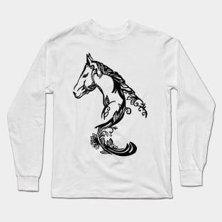 Fancy Horse Design Long Sleeve T-Shirt